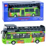 JOKO Poschodový Autobus so svetlom a zvukom + otváracie dvere, zelený