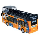 JOKO Poschodový Autobus so svetlom a zvukom + otváracie dvere, oranžový