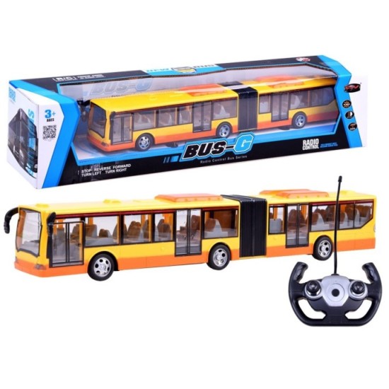 JOKO RC Autobus na diaľkové ovládanie s Led svetlami 44cm, žltý
