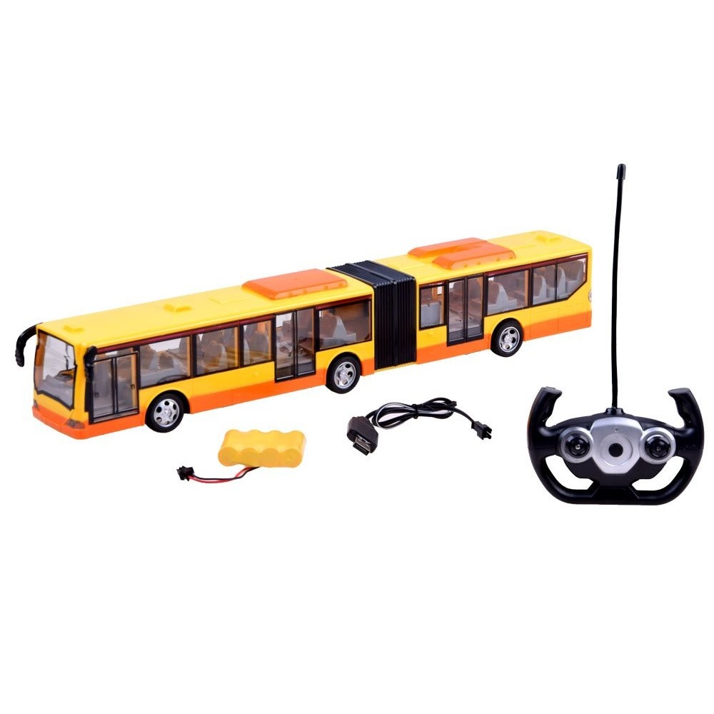 JOKO RC Autobus na diaľkové ovládanie s Led svetlami 44cm, žltý