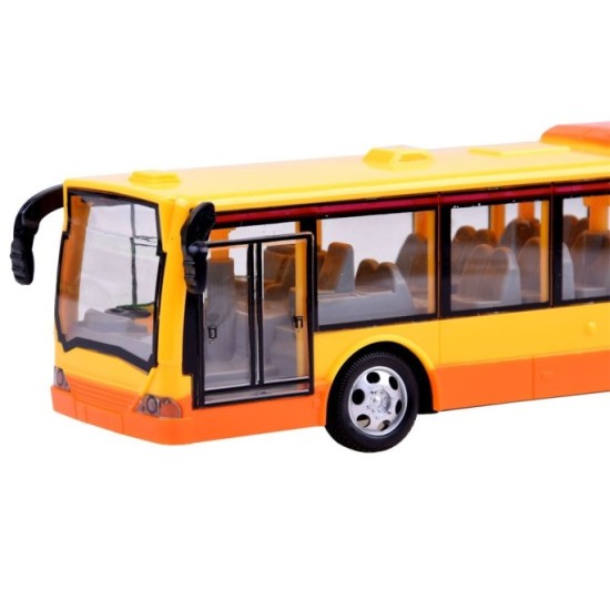 JOKO RC Autobus na diaľkové ovládanie s Led svetlami 44cm, žltý