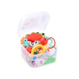 HOLA Toys Sada Hrkálky, Hryzátka Zvieratká 5ks v plastovom boxe