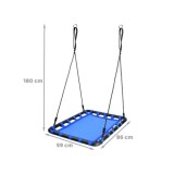 JOKO Hojdačka Bocianie Hniezdo Obdlžníková 102 cm x 75 cm, nosnosť 150kg, modrá