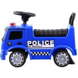 JOKO Odrážadlo Mercedes POLÍCIA so svetlom a zvukom, kožené sedadlo, modré