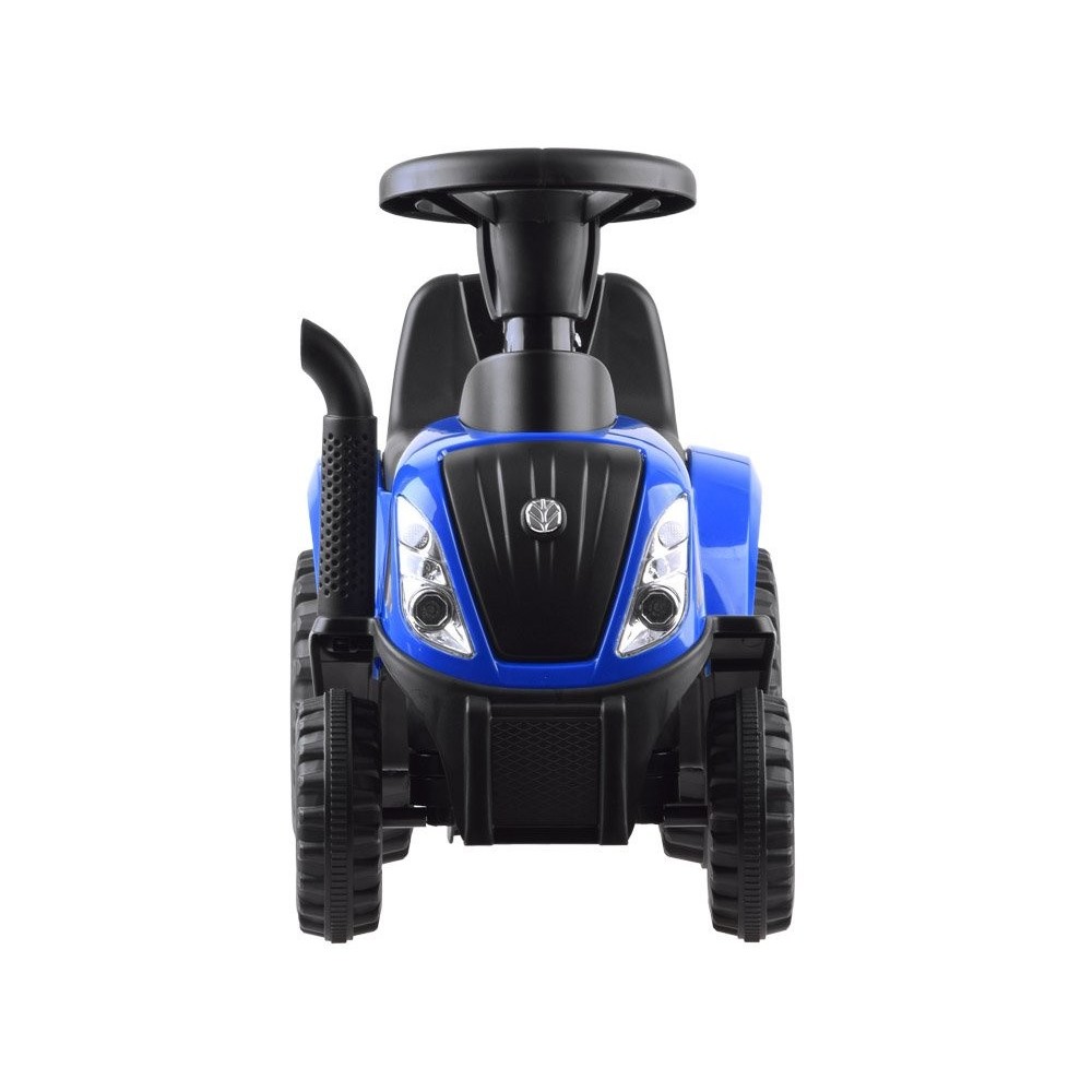 JOKO Odrážadlo traktor pre najmenšich s vlečkou + lopatka + hrable, modrý