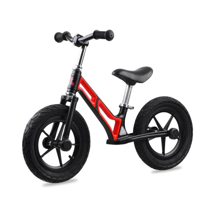 Tiny Bike Detské odrážadlo s nafukovacími kolesami 10", čierno-červené
