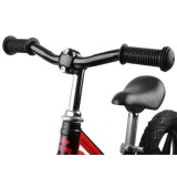 Tiny Bike Detské odrážadlo s nafukovacími kolesami 10", čierno-červené