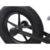 Tiny Bike Detské odrážadlo s nafukovacími kolesami 10", čierno-červené