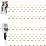 VOLTRONIC 3D Svetelná stena 3x3m 300 LED na diaľkové ovládanie, teplá biela
