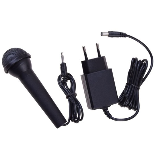 JOKO Detské klávesy s mikrofónom, 61 dynamických kláves + USB vstup, červené