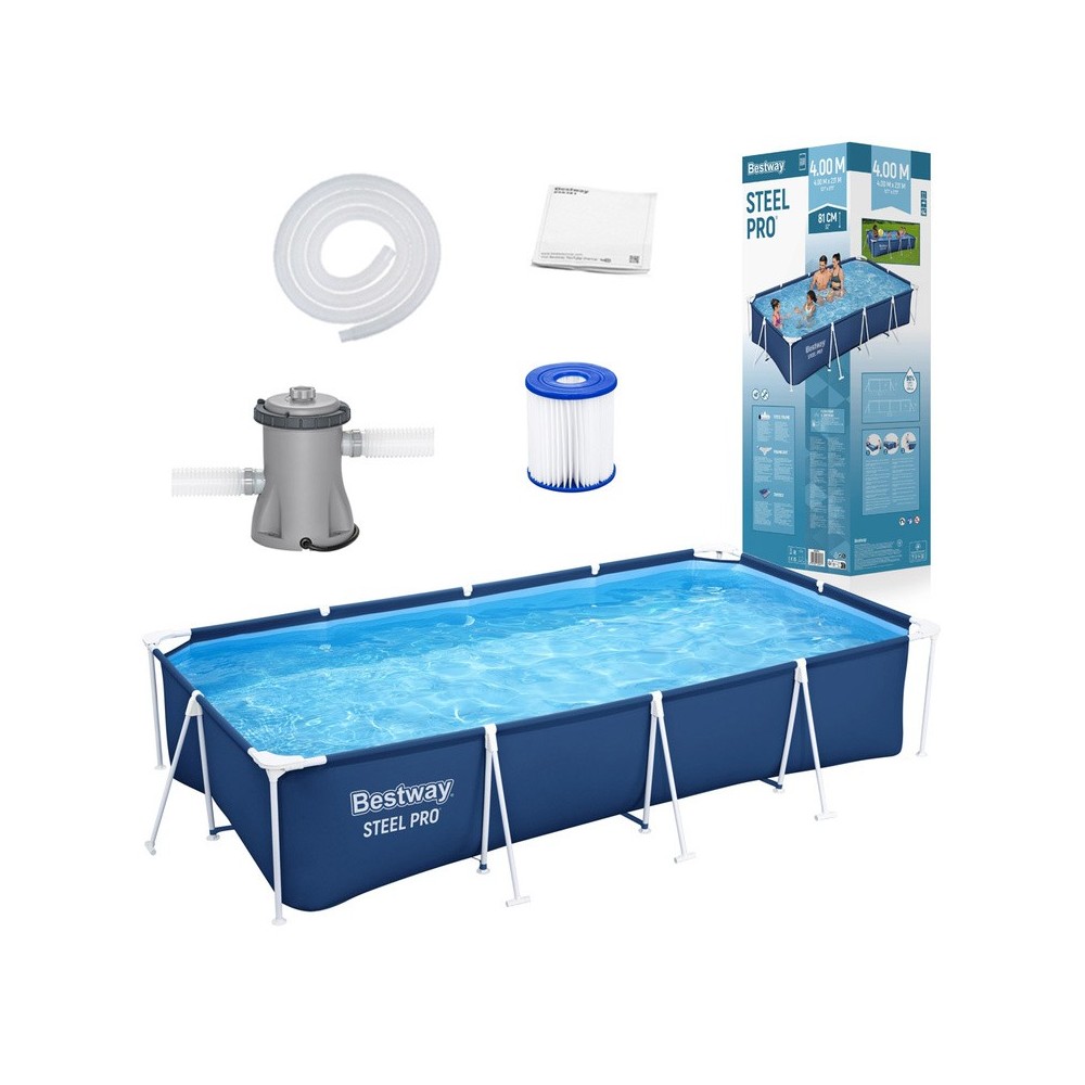 Bestway 56424 Bazén s konštrukciou, 400cm x 211cm x 81cm + filtračné čerpadlo