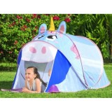 Bestway 68110 Detský Samorozkladací Plážový stan Jednorožec 182x96x81, modrý