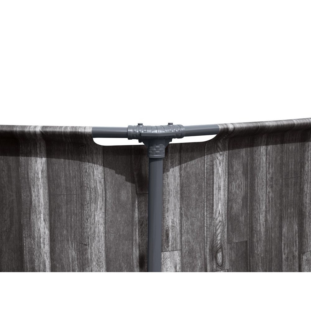 Bestway 5614X Bazén s kovovou konštrukciou 366 cm x 100 cm  Steel Pro MAX Drevený dizajn + čerpadlo + rebrík