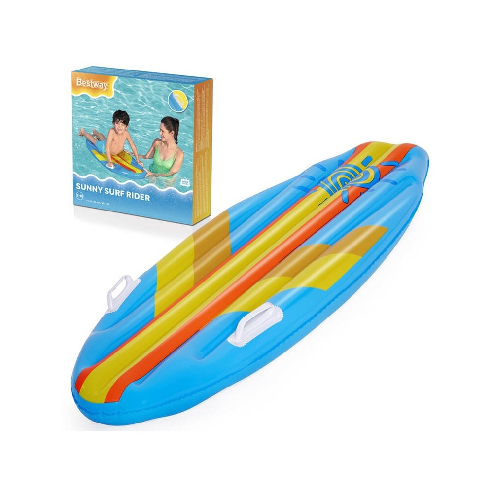 Bestway 42046 Nafukovačka v tvare Nafukovacej dosky Sunny Surf 114 cm x 46 cm, modrá