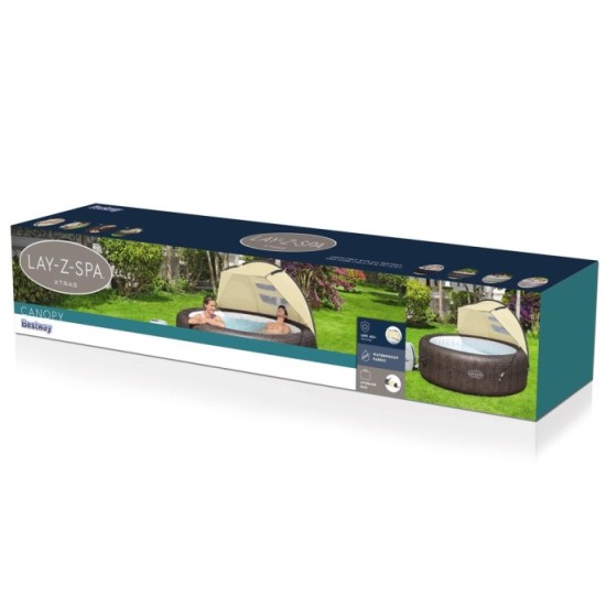 Bestway 60304 Slnečná clona na vírivku, strecha, kryt na jacuzzi 183 cm x 94 cm