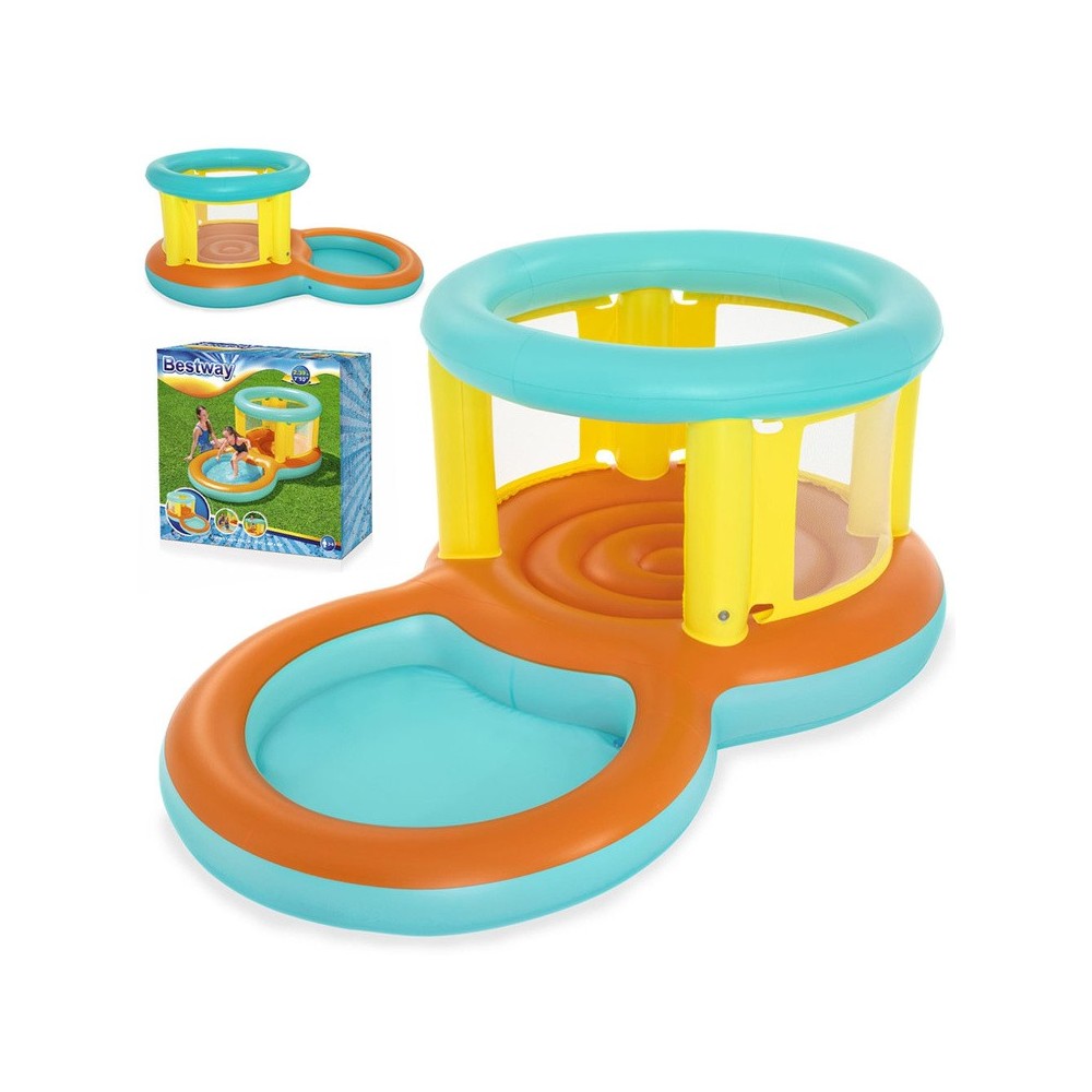 Bestway 52385 Nafukovacia trampolína pre deti s bazénom 239 cm x 142 cm