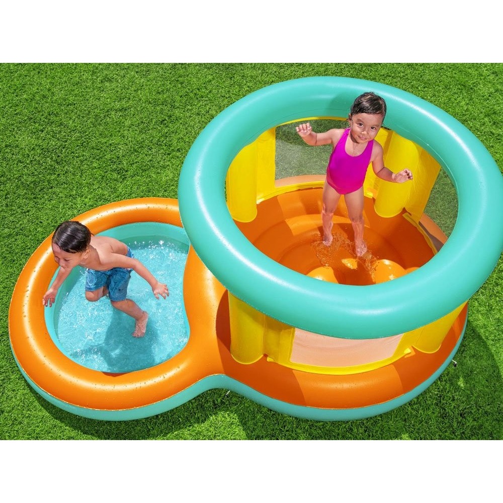 Bestway 52385 Nafukovacia trampolína pre deti s bazénom 239 cm x 142 cm