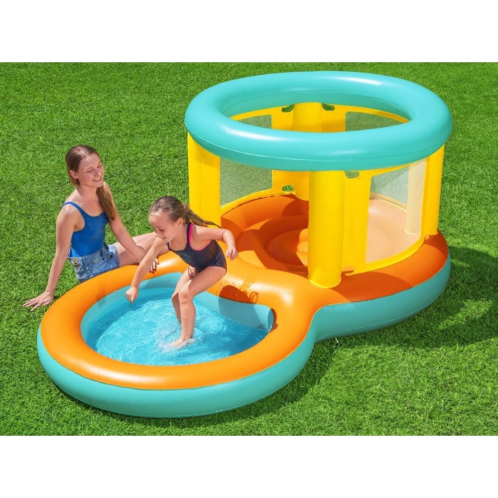 Bestway 52385 Nafukovacia trampolína pre deti s bazénom 239 cm x 142 cm