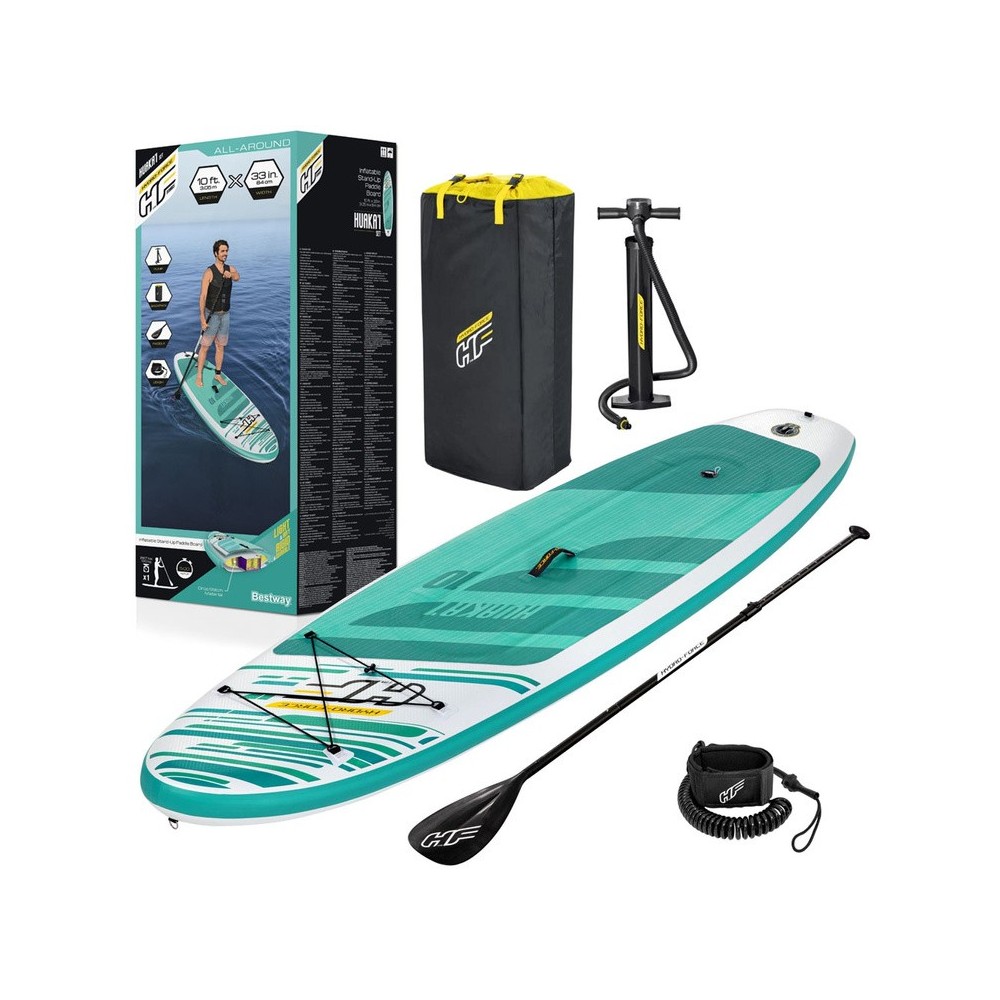 Bestway Nafukovacia doska Stand up paddleboard Hydro-Force 3.05m x 84cm HuaKa'i Set + veslo + pumpa, modrý