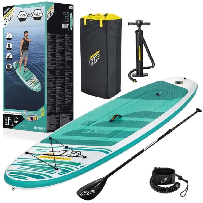 Bestway Nafukovacia doska Stand up paddleboard Hydro-Force 3.05m x 84cm HuaKa'i Set + veslo + pumpa, modrý