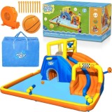 Bestway 53377 Veľké Vodné ihrisko pre deti so šmýkačkou, lezeckou stenou, tunelom, basketbalovým košom