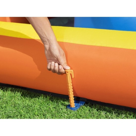 Bestway 53377 Veľké Vodné ihrisko pre deti so šmýkačkou, lezeckou stenou, tunelom, basketbalovým košom