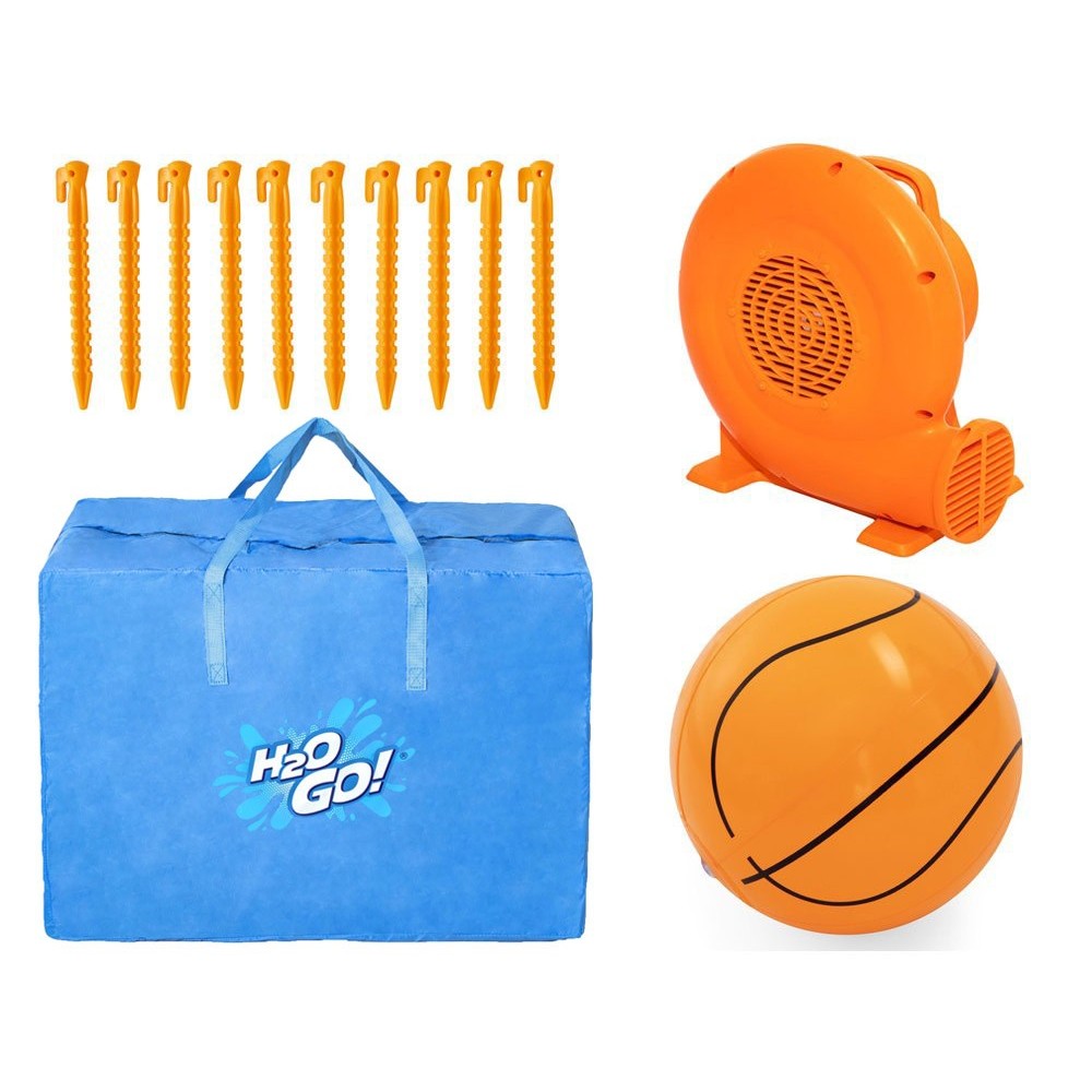 Bestway 53377 Veľké Vodné ihrisko pre deti so šmýkačkou, lezeckou stenou, tunelom, basketbalovým košom