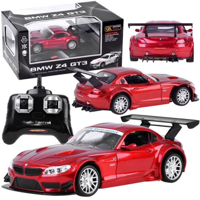 JOKO RC Auto BMW Z4 1:24 na diaľkové ovládanie + LED svetlo, červené