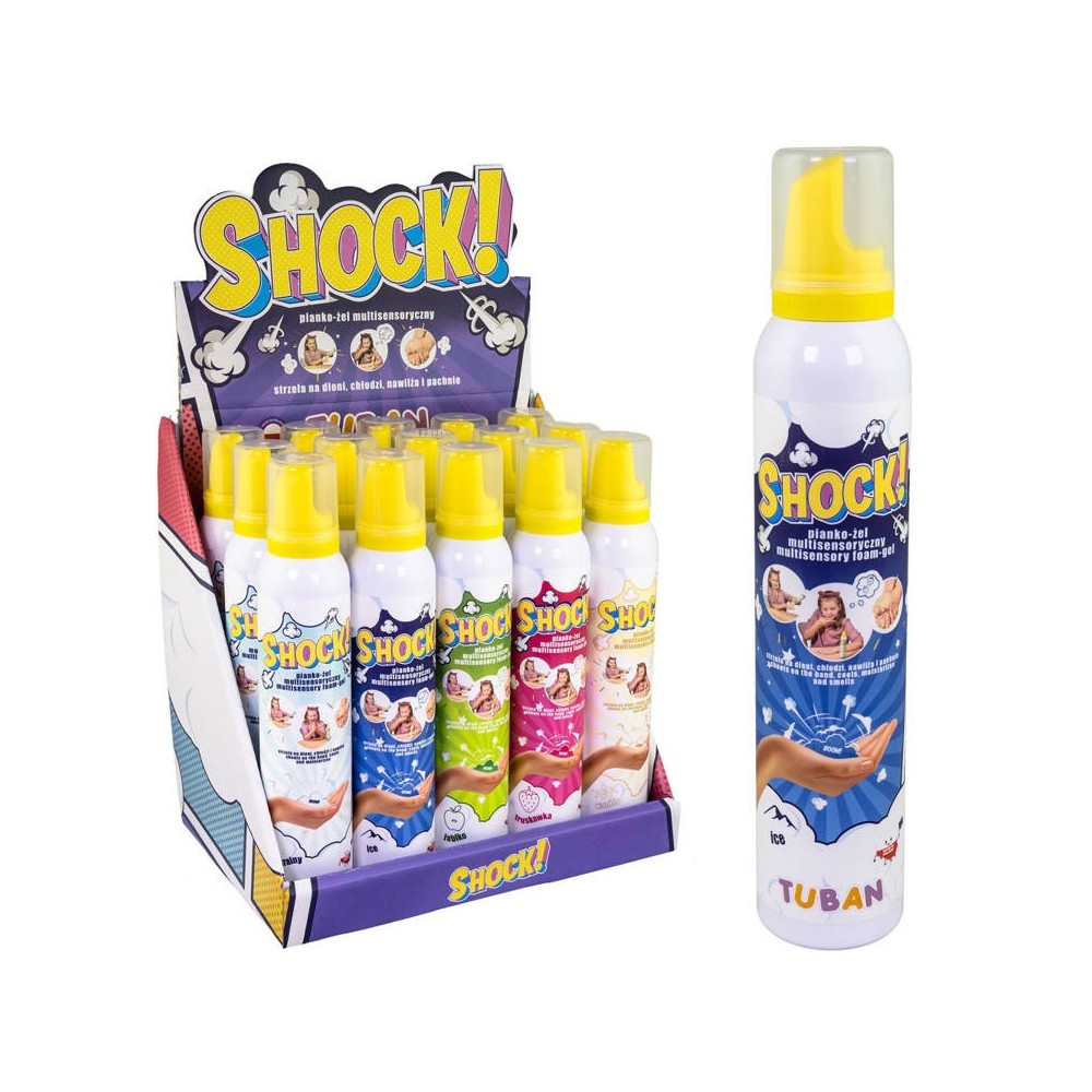TUBAN SHOCK Šumivý penivý gel na ruky pre deti 200ml 