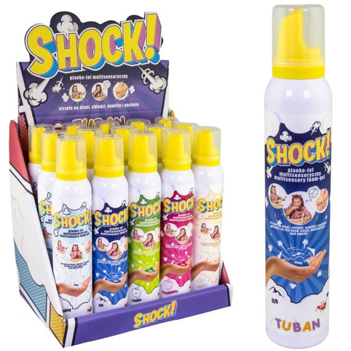 TUBAN SHOCK Šumivý penivý gel na ruky pre deti 200ml 