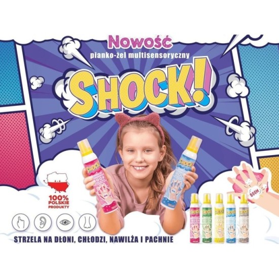TUBAN SHOCK Šumivý penivý gel na ruky pre deti 200ml 