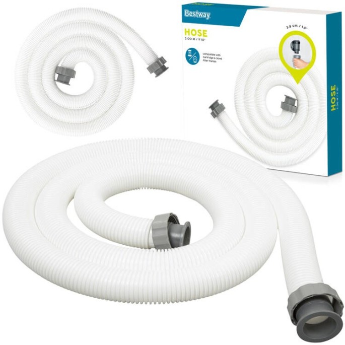 BESTWAY 58368 Náhradná Hadica FlowClear™, k filtrácii na bazén, L-3 m, 38 mm