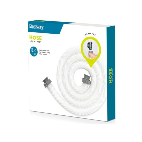 BESTWAY 58368 Náhradná Hadica FlowClear™, k filtrácii na bazén, L-3 m, 38 mm