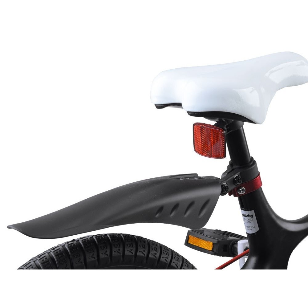 Royal Baby Detský bicykel Space Shuttle 14" s nafukovacími kolesami + pomocné kolieska + zvonček, čierny