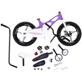 Royal Baby Detský bicykel Space Shuttle 14" s nafukovacími kolesami + pomocné kolieska + zvonček, fialový