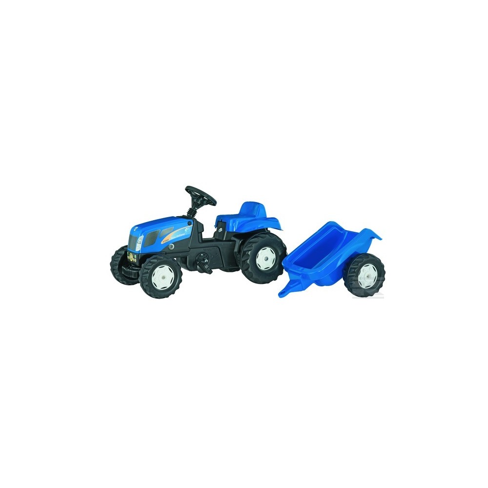 Rolly Toys Šľapací traktor New Holland T 7550 + vlečka