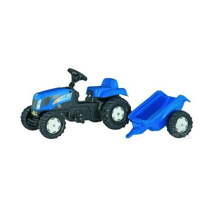 Rolly Toys Šľapací traktor New Holland T 7550 + vlečka