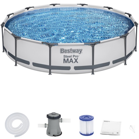 Bestway 56416 Bazén s kovovou konštrukciou Steel Pro MAX 366 x 76 cm + filtračné čerpadlo