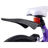 Royal Baby Detský bicykel Space Shuttle 14" s nafukovacími kolesami + pomocné kolieska + zvonček, fialový