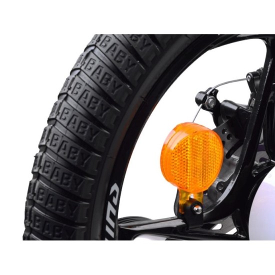 Royal Baby Detský bicykel Space Shuttle 16" s nafukovacími kolesami + pomocné kolieska, fialový