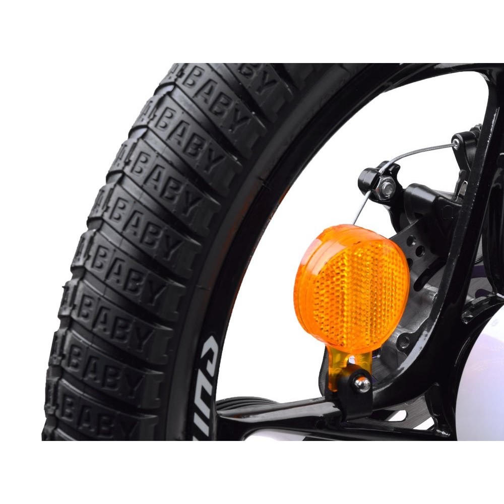 Royal Baby Detský bicykel Space Shuttle 16" s nafukovacími kolesami + pomocné kolieska, fialový