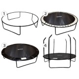 Skyflyer, Záhradná Trampolína 244cm 8Ft + rebrík, nosnosť 150kg, čierna