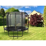 Skyflyer, Záhradná Trampolína 244cm 8Ft + rebrík, nosnosť 150kg, čierna