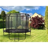 Skyflyer, Záhradná Trampolína 304cm 10Ft  + rebrík, nosnosť 150kg, čierna