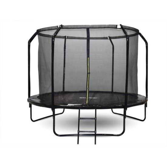 Skyflyer, Záhradná Trampolína 304cm 10Ft  + rebrík, nosnosť 150kg, čierna