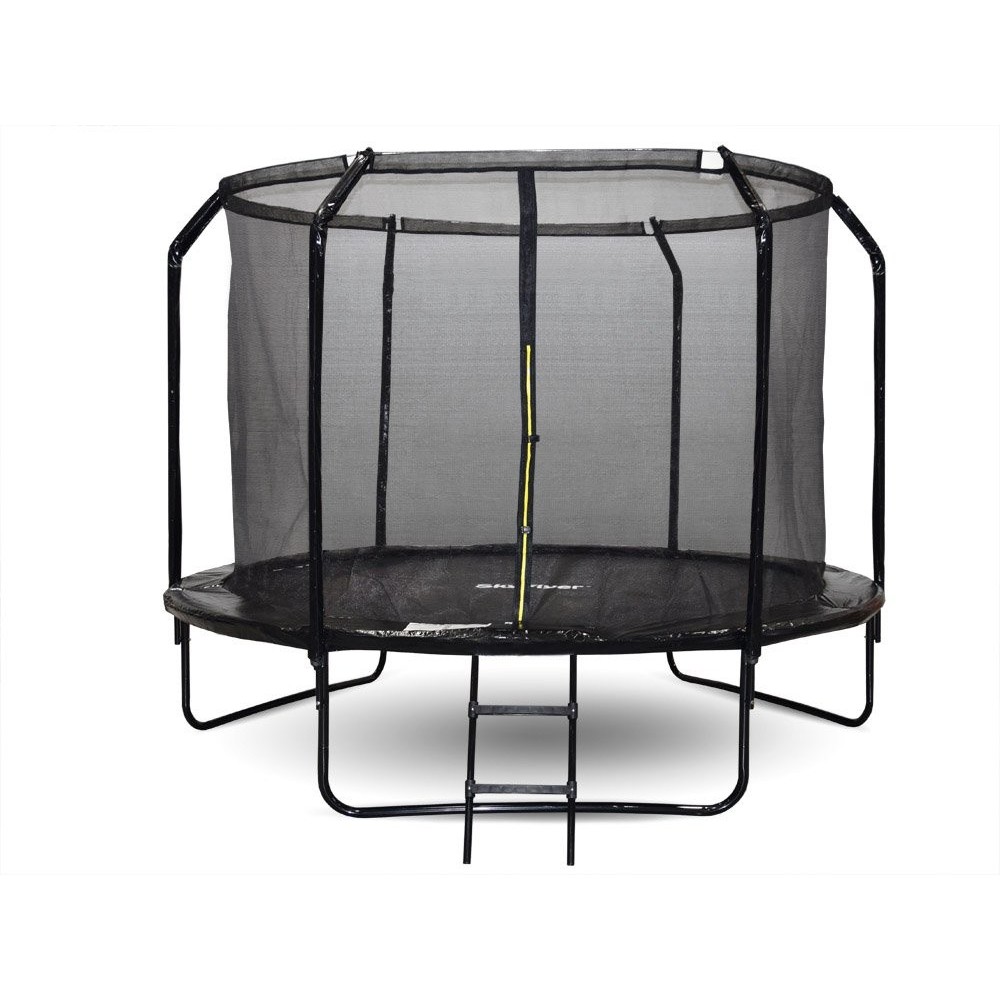 Skyflyer, Záhradná Trampolína 304cm 10Ft  + rebrík, nosnosť 150kg, čierna