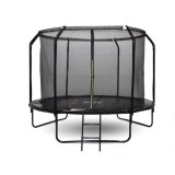 Skyflyer, Záhradná Trampolína 304cm 10Ft  + rebrík, nosnosť 150kg, čierna