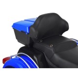 JOKO Veľká Elektrická Motorka Chopper 118cm, penové kolesá, kožené sedadlo, modrá