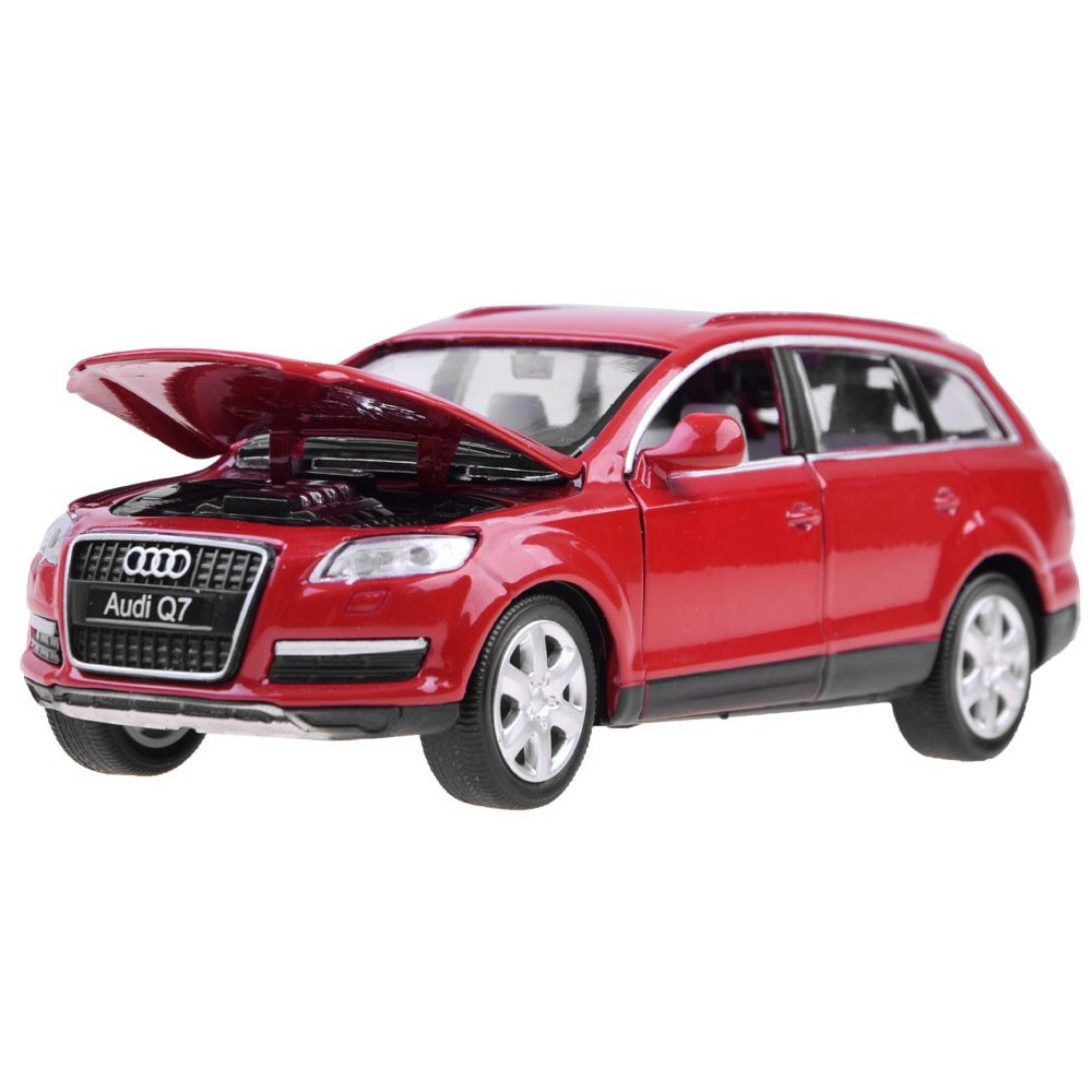 JOKO Kovový model autíčka AUDI Q7 SUV 1:32 so svetlom a zvukom, červené