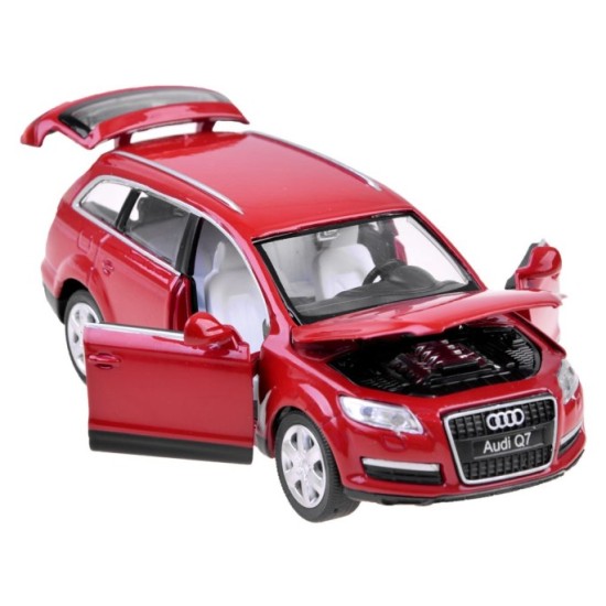 JOKO Kovový model autíčka AUDI Q7 SUV 1:32 so svetlom a zvukom, červené